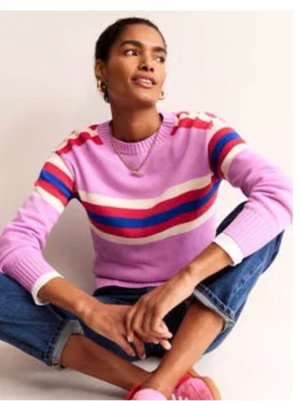 Boden Striped Knitted Sweater